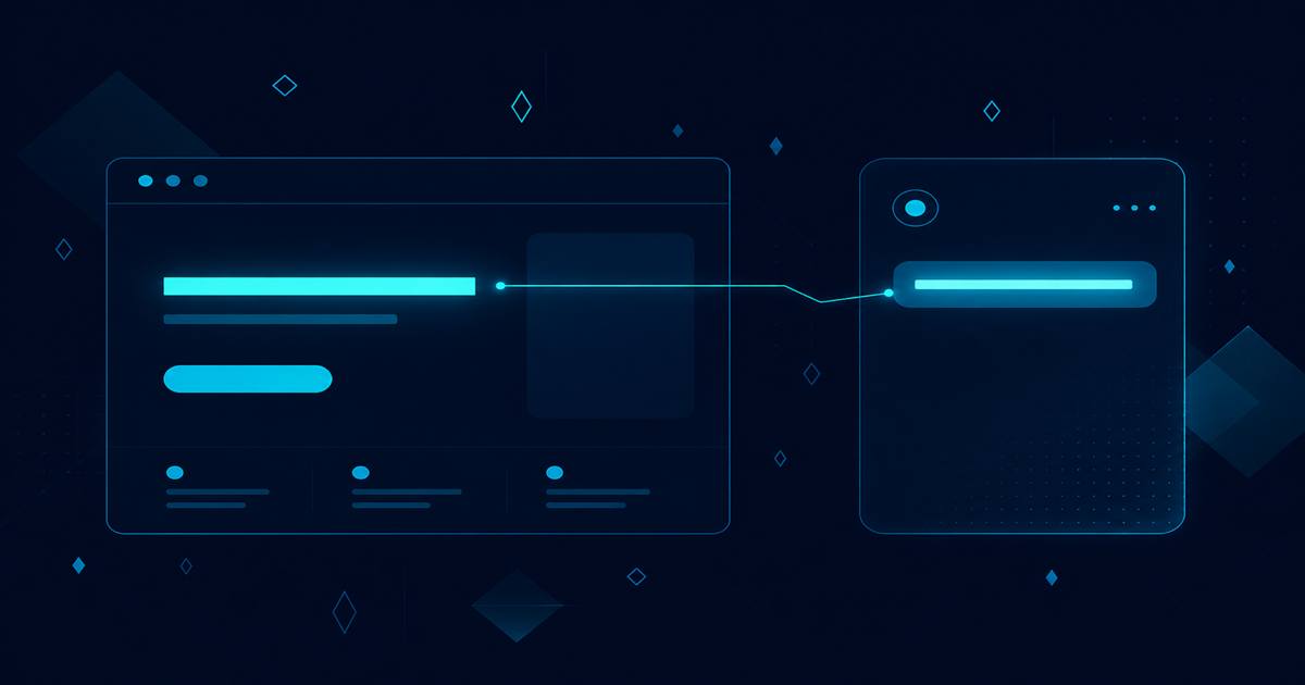 A short page claim and one button beside a chat panel that repeats the same sentence.